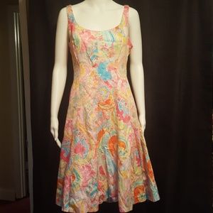 Chaps dress sleeveless, size 12 100% cotton